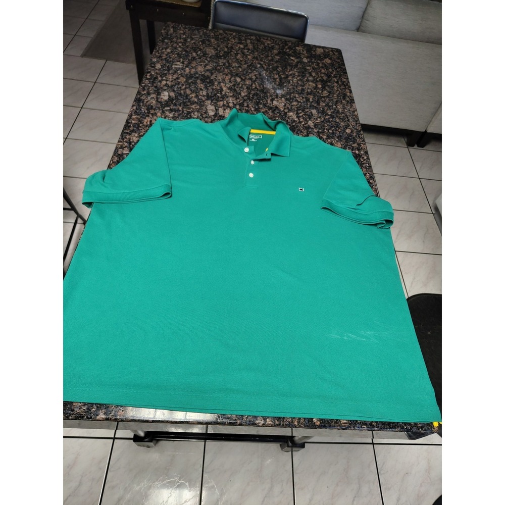 Crown & Ivy Mens Green Aloe Performance‎ UPF Shortsleeve Polo Shirt XXL